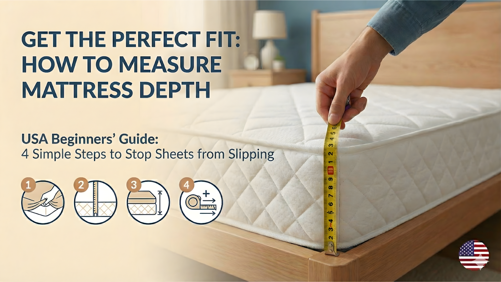 How to Measure Mattress Depth for Fitted Sheet? USA Beginners’ Guide