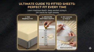 deep-pocket fitted sheet corner tucking technique