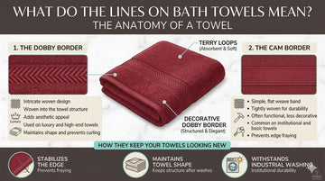 What Do the Lines on Bath Towels Mean? The Anatomy of a Towel