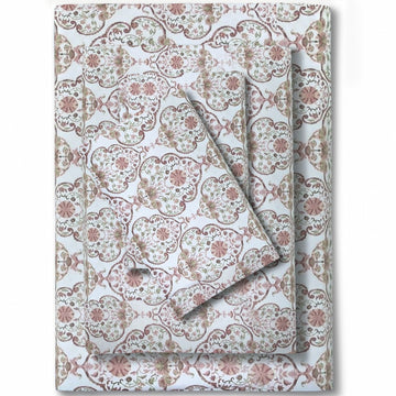 Premium 500 Thread Count Cotton Sateen Printed Sheet Set