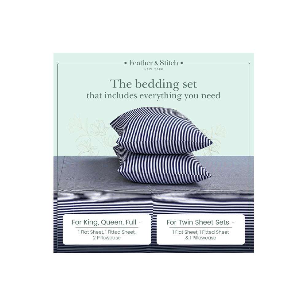 300 Thread Count Classic Percale Sheets Set