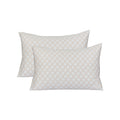 Two checkered pillowcases on a white background