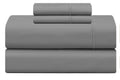 Feather Stitch New York 500 thread count sheets charcoal slate gray sheet set neatly folded
