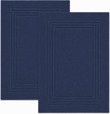 Feather & Stitch 100% Ring Spun Cotton Bath Mats 20 x 30 Inches, 2 Pack