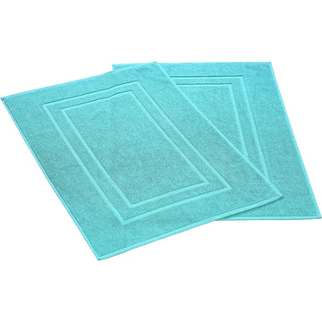 Soft Bath Mats, 2 Piece -Towel Like Bath Mats (30x21 Inch)  [NOT A Bathroom Rug] Soft Absorbent Washable Mats