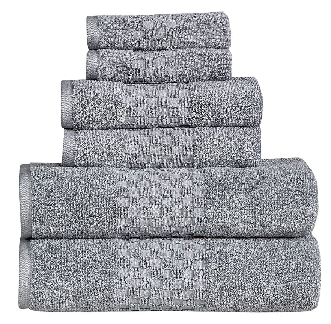 LUNA 6 PIECE TOWEL SET 2 Bath Towels, 2 Hand Towels & 2 Washcloth