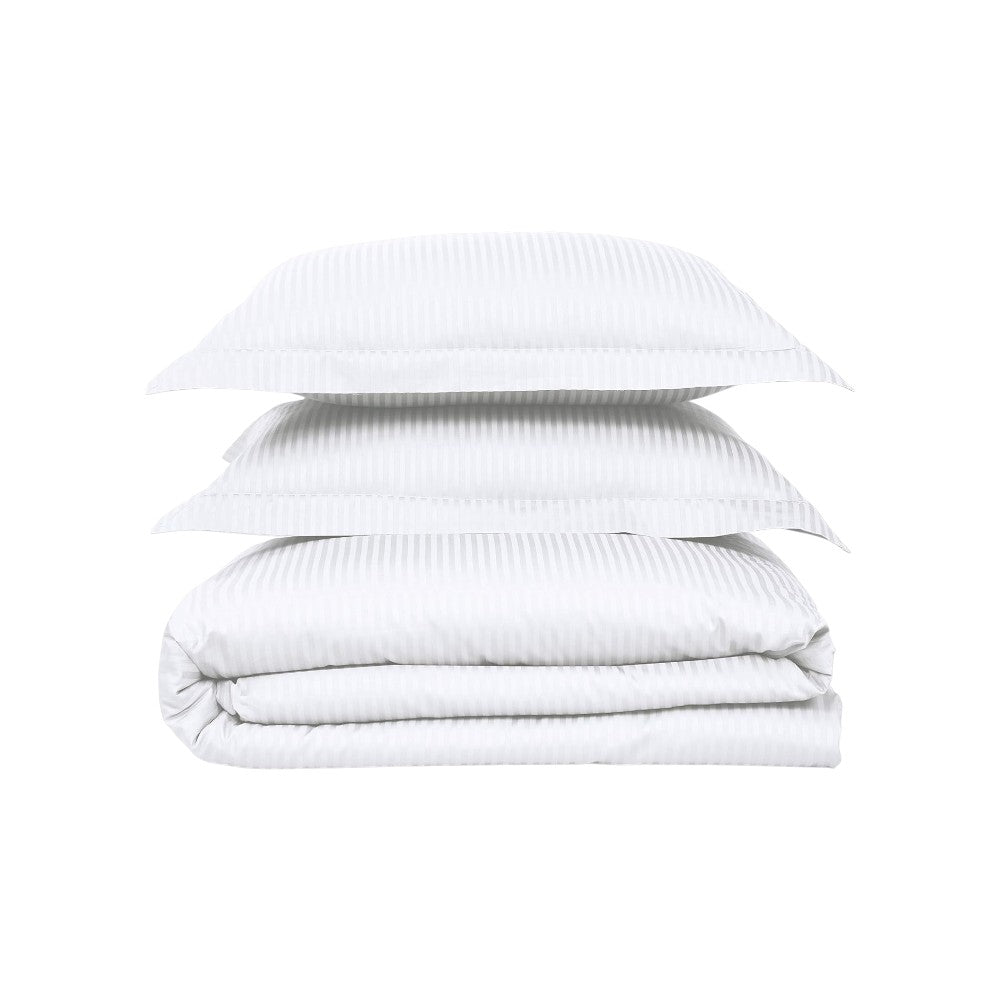 500 Thread Count Damask Stripe Duvet Cover