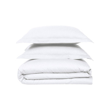 500 Thread Count Damask Stripe Duvet Cover