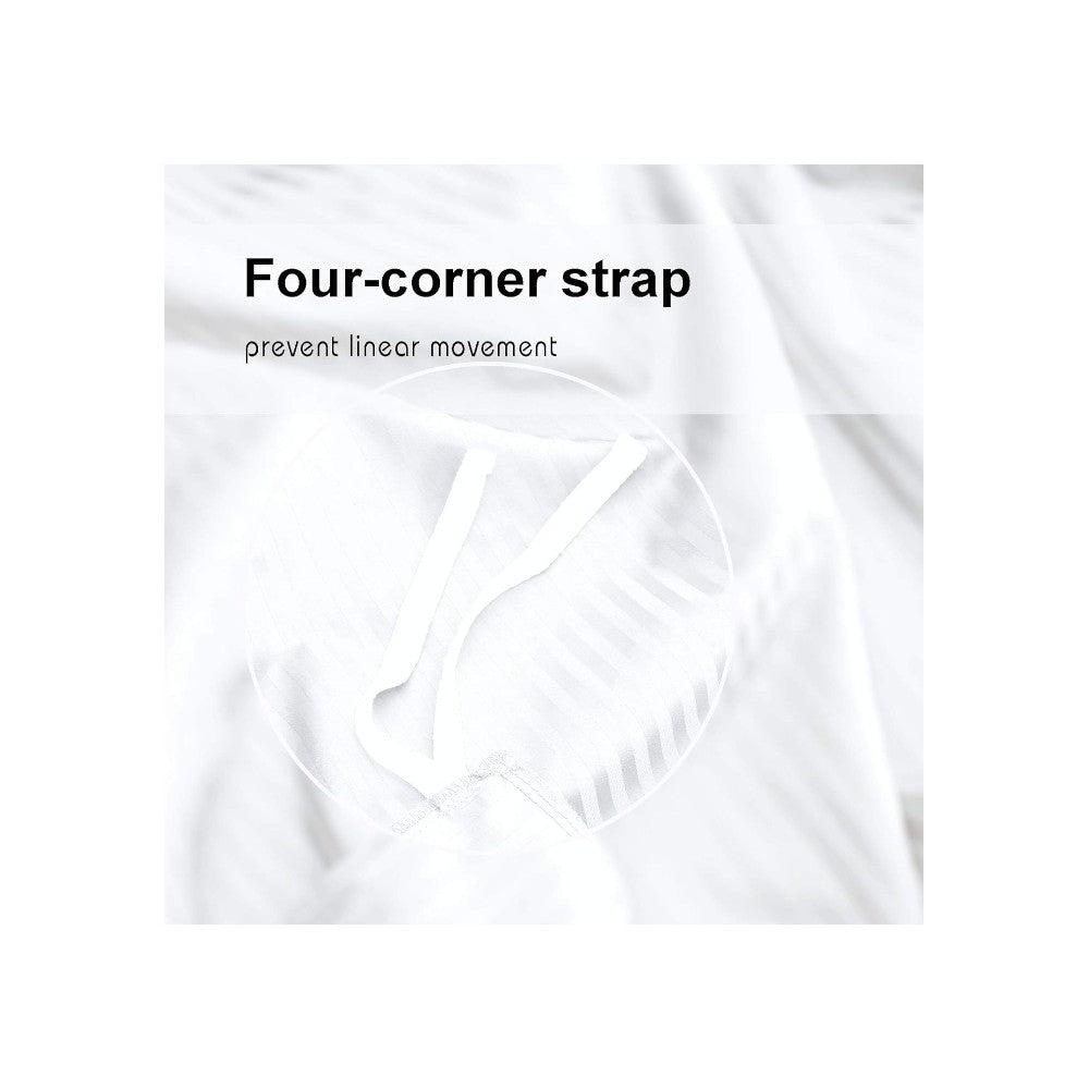 500 Thread Count Damask Stripe Duvet Cover