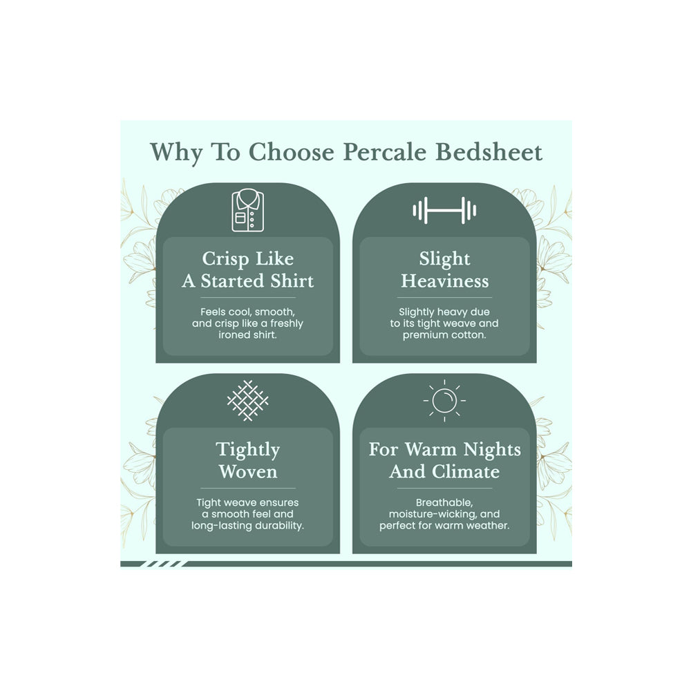 300 Thread Count Classic Percale Sheets Set