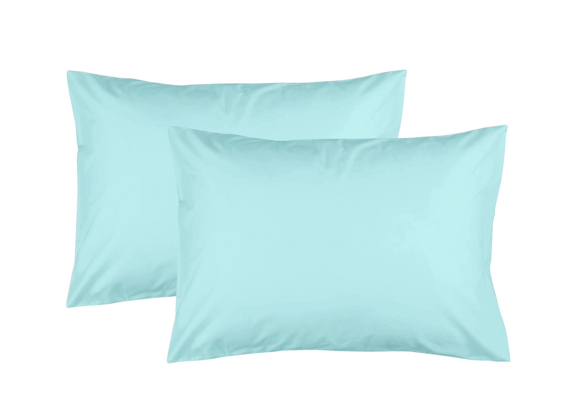 Feather Stitch New York aqua 300 thread count pillowcases set of two soft breathable fabric
