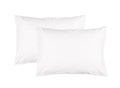 Feather Stitch New York white 300 thread count pillowcases set of two with smooth cotton fabric