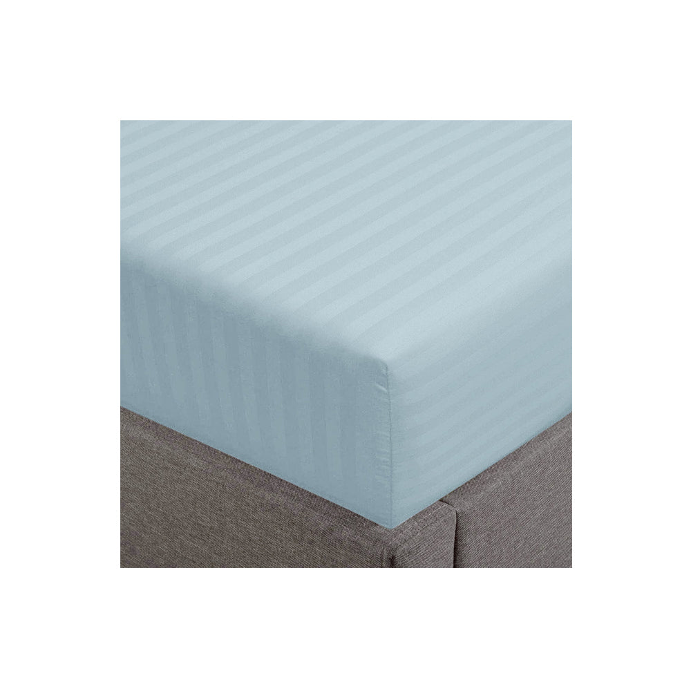 500 Thread Count Damask Stripe Fitted Sheet