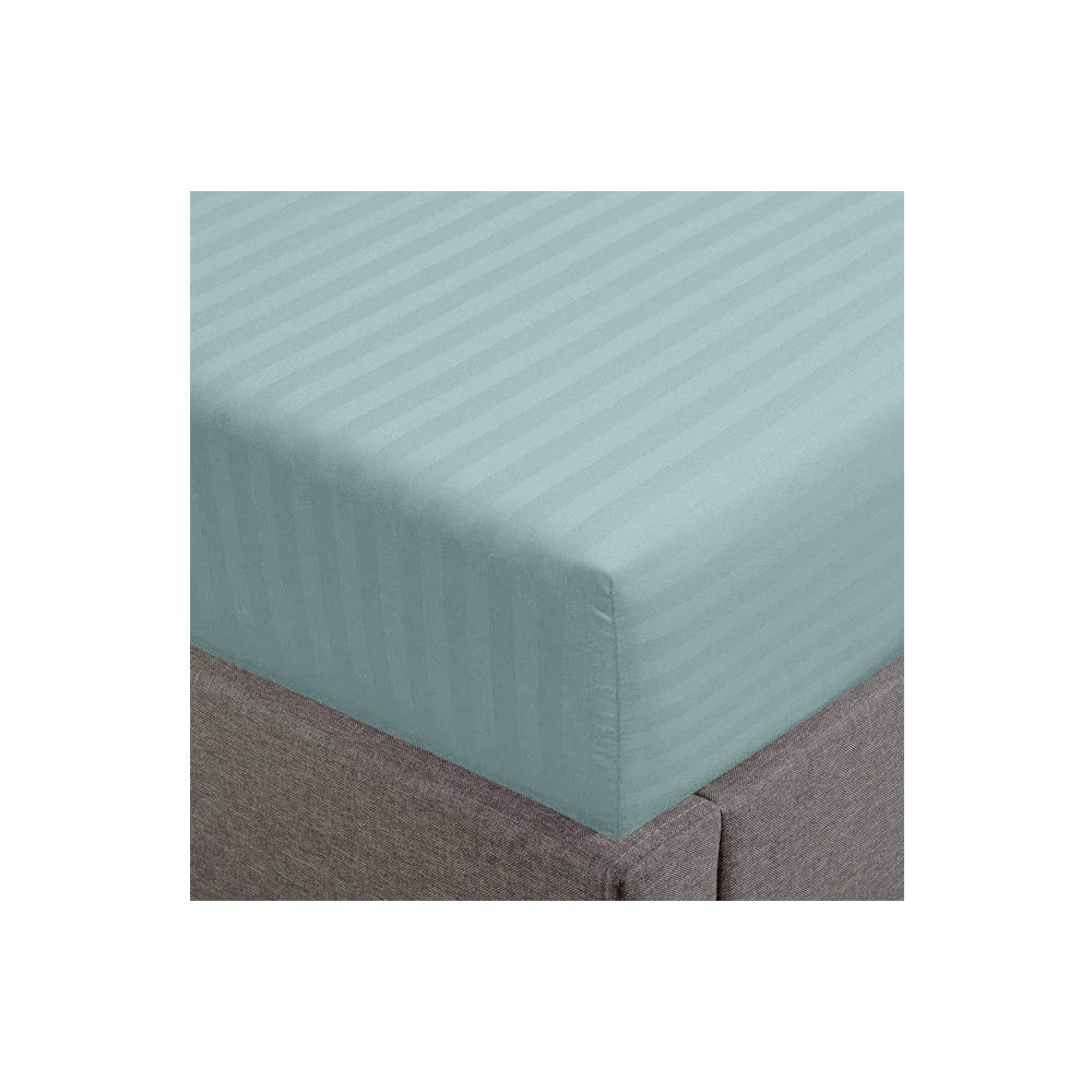 500 Thread Count Damask Stripe Fitted Sheet