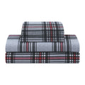 Flannel Sheets Set Double Brushed Brandy Plaid