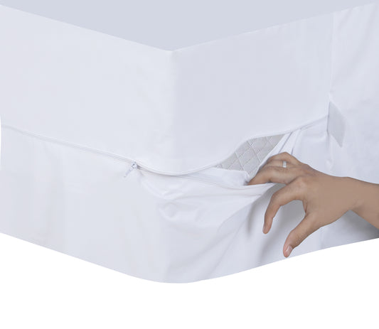 Waterproof Pillow Protector Zippered  – Bed Bug Proof Pillow Encasement