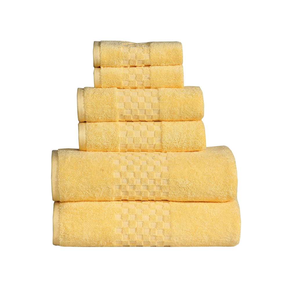 6-Piece Cotton Premium LUNA Bath Towels Set